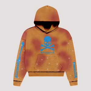 Sweat à capuche zippé 100% coton surdimensionné personnalisé impression solide motif 3D polaire thermique d'hiver pour hommes - Product Image 2