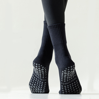 Chaussettes de sport personnalisées avec logo, antidérapantes, impression numérique, pour yoga, pilates, football, couleur personnalisée, antibactériennes, mélange de coton, automne, unisexe, haute qualité