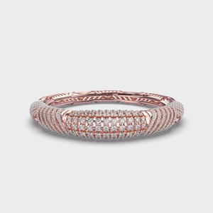 สร้อยข้อมือเทนนิสเพชรทรงกลม5.18 CT สีเหลืองหรือสีโรสโกลด์14KT ปลูกในห้องปฏิบัติการ - Product Image 2