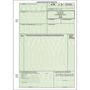 A.TR. Certificato di Movimento delle Merci Turchia (Modulo 802) - Product Image 1