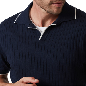 T-shirt à manches courtes en polyester/coton pour homme, motif uni, tissu tricoté ODM, anti-boulochage, respirant, teinture unie - Product Image 4