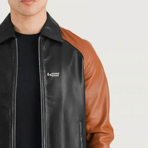 Marque de distributeur personnalisée Vestes en cuir à la mode pour hommes/Service OEM Vestes en cuir à la mode pour hommes pour adultes - Product Image 5