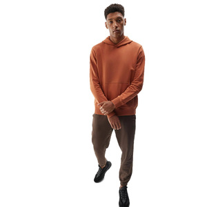 Vêtements d'hiver en molleton de coton de haute qualité personnalisés, ensemble de survêtements décontractés avec pull-over à capuche uni et pantalon de jogging - Product Image 3