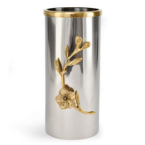 Florero Único con Acabado Brillante, Decoración de Mesa de Metal, Maceta y Florero, Centro de Mesa para Bodas - Product Image 4