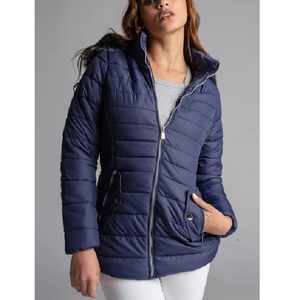 เสื้อแจ็กเก็ตบอมเบอร์บุนวมยาวสำหรับผู้หญิงฤดูใบไม้ร่วงฤดูหนาวพร้อมงานปักผ้ากันน้ำมือสองสำหรับขายจาก BD - Product Image 6