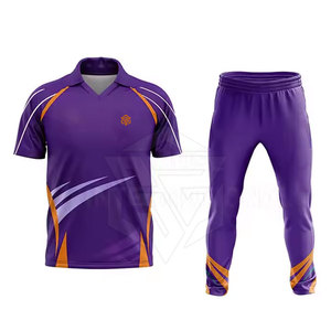 Custom Reversible Men's <b>Cricket</b> Uniform Jersey Short Set <b>Full</b> Sublimation 100% Polyester Breathable Quick Dry for Adults - Product Image 1