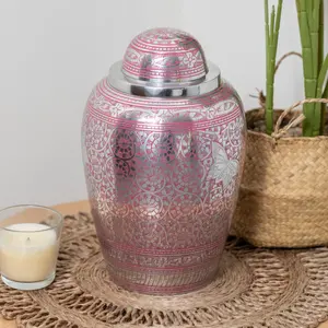Urnes de cendres humaines de haute qualité les plus tendances Urnes papillons roses Urnes de crémation pour cendres humaines - Product Image 3