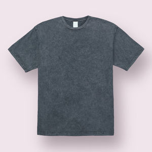2025 camisetas informales lavadas con ácido para ropa de calle, nuevo diseño de manga corta, camisetas suaves personalizadas lavadas con ácido para hombres, servicio OEM - Product Image 6