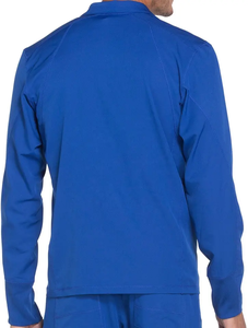 Chaqueta exfoliante de manga larga elástica holgada para hombre con estilo de nuevo diseño para médicos con cierre de cremallera y puños acanalados - Product Image 3