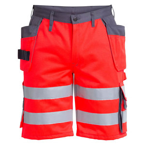 2025 rouge couleur réfléchissant Cargo Shorts sécurité été travail porter multi-poches Cargo Shorts hommes sécurité réfléchissant sécurité Shorts - Product Image 5