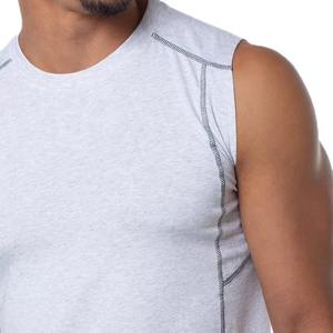 Camiseta sin mangas transpirable para hombre de alta calidad Nuevo diseño Tejido de punto Bajo MOQ OEM Última llegada Ropa de fitness - Product Image 3