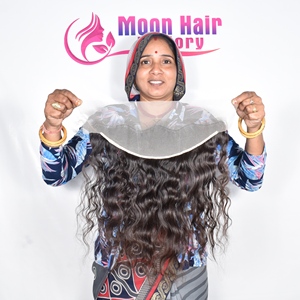 Produits de qualité supérieure Cheveux humains indiens non traités Extensions frontales bouclées Disponibles Fabricants et exportateurs en provenance d'Inde - Product Image 5