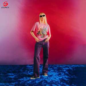 Personalizado Boxy Premium Streetwear Gráfico DTG All Over Print Algodón Vintage Unisex Camiseta Fabricante de camisetas boxy - Product Image 3