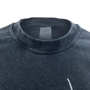 Sudadera con Capucha Personalizada con Logotipo Estampado, de Algodón, con Hombros Caídos, sin Capucha, para Hombre, Sudadera Holgada Lavada - Product Image 4