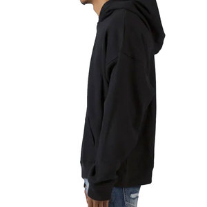 100% coton biologique hommes hiver Streetwear pull solide motif bouffée impression col à capuche taille 6XL mélangé polaire à capuche - Product Image 5