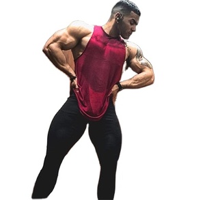 เสื้อกล้ามออกกำลังกายผู้ชายสำหรับฤดูร้อน ผ้าฝ้าย รับผลิตตามแบบ สกรีนโลโก้ ราคาดีที่สุด รับประกันการค้า - Product Image 2