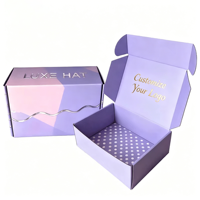 Scatole per Spedizione Personalizzate con Logo per Candele e Smalti, Colore Lavanda Viola, Prezzo Competitivo, Disponibili