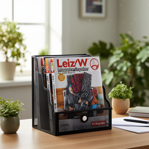 Organisateur de magazines Leitz WOW A4 65 mm Noir Reliure en PP - Product Image 3