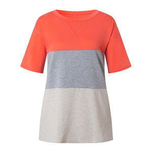 Camisetas clásicas para mujer, cuello redondo, cuello en V, Top corto 100% de algodón, ropa de verano, traje de moda cómodo, estilo moderno - Product Image 1