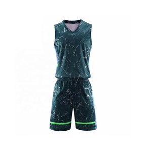 Conjunto de impresión de baloncesto por sublimación de alta calidad uniforme de baloncesto de impresión sin mangas Venta caliente uniforme de baloncesto BSCI - Product Image 1