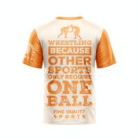 Camiseta de Lucha Libre de Microfibra para Hombre y Mujer, 100% Poliéster, Manga Corta, Estampado Personalizado, Camisetas de Lucha y Grappling