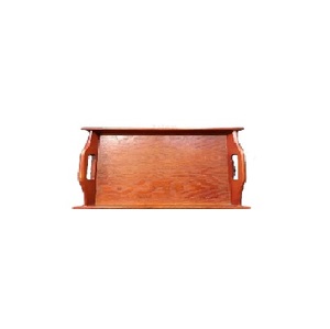Bandeja de madera natural para decoración del hogar, bandeja de transporte de frutas y alimentos para sala de estar, bandeja de servicio directo de madera - Product Image 1