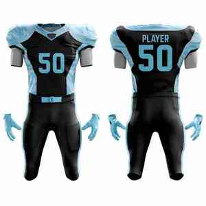 Nouveau maillot de football américain le plus vendu dernier style séchage rapide personnalisé logo de votre marque sur le devant uniforme de football américain - Product Image 4