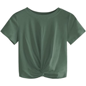 Camisetas de moda de talla grande para mujer, camisetas recortadas de marca de buena calidad, proveedor de fábrica de Bangladesh - Product Image 4