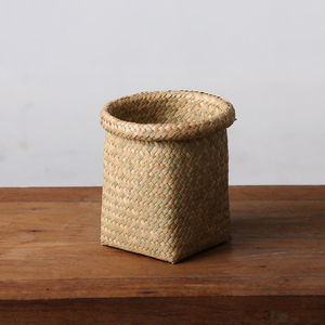 Portalápices de Pasto Marino Natural a Bajo Precio, Contenedores de Pasto Marino, Cesta de Escritorio para Papelería - Product Image 1