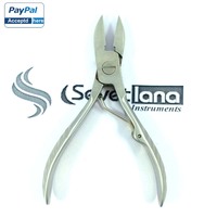 Coupe-ongles professionnel robuste en acier inoxydable japonais à lame courbée de 13 cm, pour manucure et pédicure, avec large ouverture de mâchoire