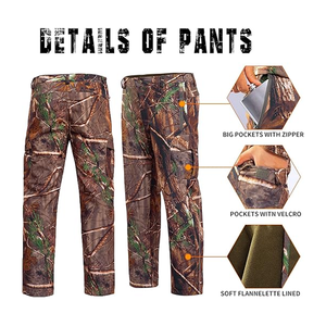 ชุดล่าสัตว์ลายพรางทนทานพร้อมที่ปิดเอวและข้อเท้าแบบปรับได้ - Product Image 4