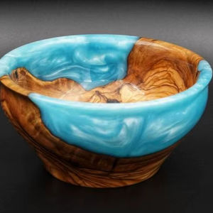 ENSALADA DE MADERA Y RESINA NATURAL HECHA A MANO DE DECORACIÓN ENSALADA DE CENA Buena calidad para uso doméstico y en restaurantes para fiestas - Product Image 1