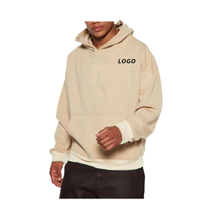 Wholesale Eco-Friendly Winter Men's 100% Polyester Hoodies with Long Sleeves in Solid Colors-Factory Direct Sales - Product Image 3