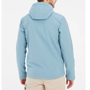 Vente chaude en gros Veste softshell d'hiver en toile à col montant imperméable pour homme Respirante Chaude Anti-froissement Séchage rapide Logo avant - Product Image 2