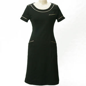 ชุดเดรส Jenny Sheath ไซส์ XS สีดำ X สีเบจ ทำจากผ้าเจอร์ซีย์ - Product Image 1
