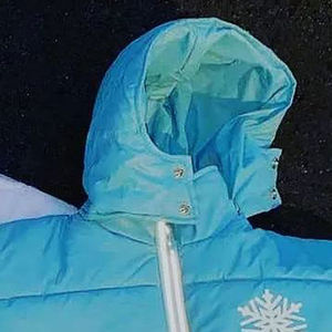 Veste d'hiver à capuche pour homme avec logo imprimé sur le devant, en tissu laine/polyester et manches longues - Product Image 3