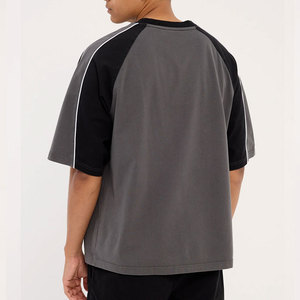 T-shirt de sport d'été personnalisable OEM de haute qualité à épaules tombantes, style streetwear, avec logo brodé – Créez votre propre design - Product Image 5