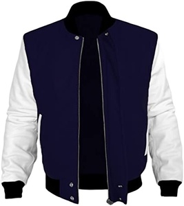 Chaqueta Universitaria con Acabado Suave en las Mangas, Cuerpo Tipo Lana y Logotipo de Parche que Agrega una Gran Personalidad para Salidas Nocturnas 2026 - Product Image 3