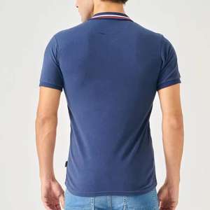 Haute qualité hommes pour Polo 100% coton respirant confortable nouveauté solide grande taille tenue décontracté - Product Image 5