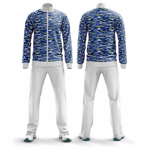 Ensemble de survêtement de jogging de qualité supérieure avec fermeture éclair, veste et pantalon, pour hommes, femmes, jeunes, vêtements d'équipe, entraînement, survêtement de sport pour hommes - Product Image 1