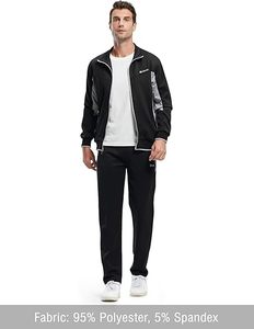 Solo para traje de jogging listo para enviar para hombres Nuevo proveedor al por mayor Chándal corto de otoño Conjunto de chándal de tecnología para hombres Logotipo personalizado - Product Image 2