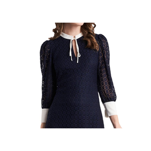 Abito da Cocktail in Pizzo Riley & Rae Leyla Stile Preppy Blu Navy Taglia L - Product Image 2