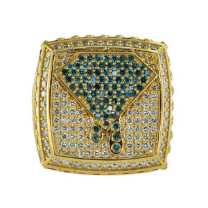 VIDHI JEWELLERY Vente en gros Certifié IGI 10K 14K 18K Or Vvs Moissanite Bagues de fiançailles Anneaux de mariage Argent 925 Diamant Radiant - Product Image 1