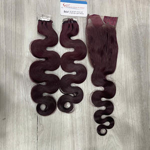 Lots en gros de cheveux humains vietnamiens de qualité supérieure, ondulés, provenant de l'usine Thanh An - Product Image 3