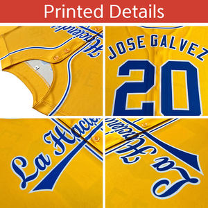 Vente en gros de vêtements de sport de baseball vierges uniformes de baseball logo imprimé par sublimation maillot de baseball personnalisé pour hommes - Product Image 5