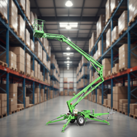 Plateforme élévatrice à flèche tractable PLK, hauteur de plateforme maximale 10-20m, alimentation électrique/diesel/essence, portée horizontale maximale 11m pour travaux d'entretien