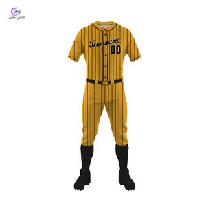 Bajo MOQ Ropa deportiva Uniforme de béisbol cómodo Tamaño personalizado Ropa juvenil Uniforme de béisbol - Product Image 1