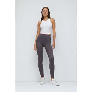 Leggings en mousseline de soie sans couture à taille mi-haute, décontractés et élégants, 100 % polyester, longs - Product Image 2