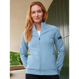 Giacca con Zip e Cappuccio per Donna in Tessuto Interlock, Felpe Promozionali Sostenibili - Product Image 1