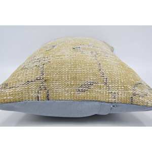 16x24 Beige Wool <b>Kantha</b> Patchwork Pillow Luxury Vintage Floral Woven <b>Throw</b> Pillow for Bedding Floor Use Rustic 18x18 Square - Product Image 5